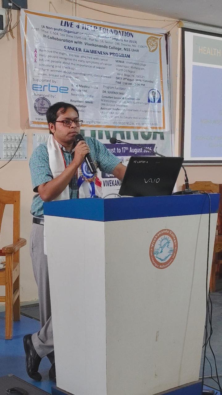 2026 (Aug), Cancer Awareness, Vivekananda College, WB