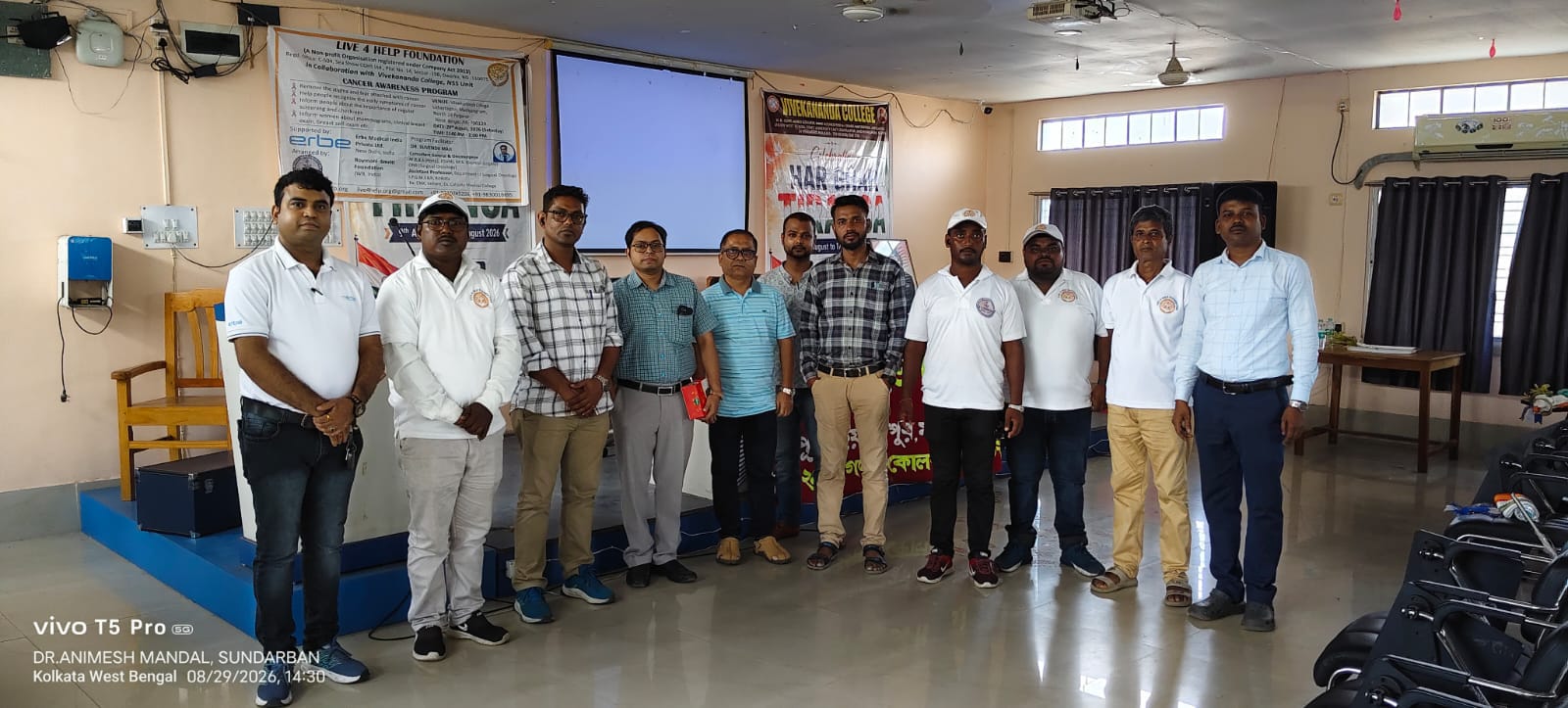 2026 (Aug), Cancer Awareness, Vivekananda College, WB