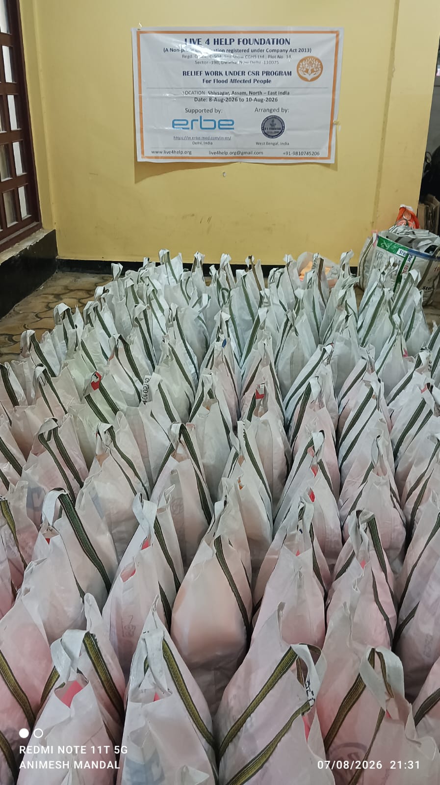 Bringing Hope to Flood-Ravaged Assam: Live4Help Foundation’s Relief Mission Stands Beside Families in Need detail 1