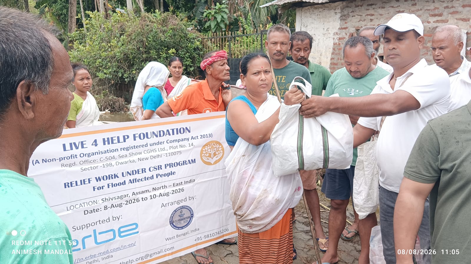 Bringing Hope to Flood-Ravaged Assam: Live4Help Foundation’s Relief Mission Stands Beside Families in Need detail 13